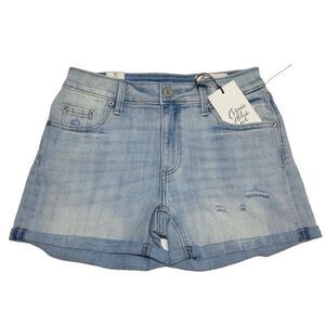 Cosmic Blue Love Light Wash Riptide Jean Shorts 25